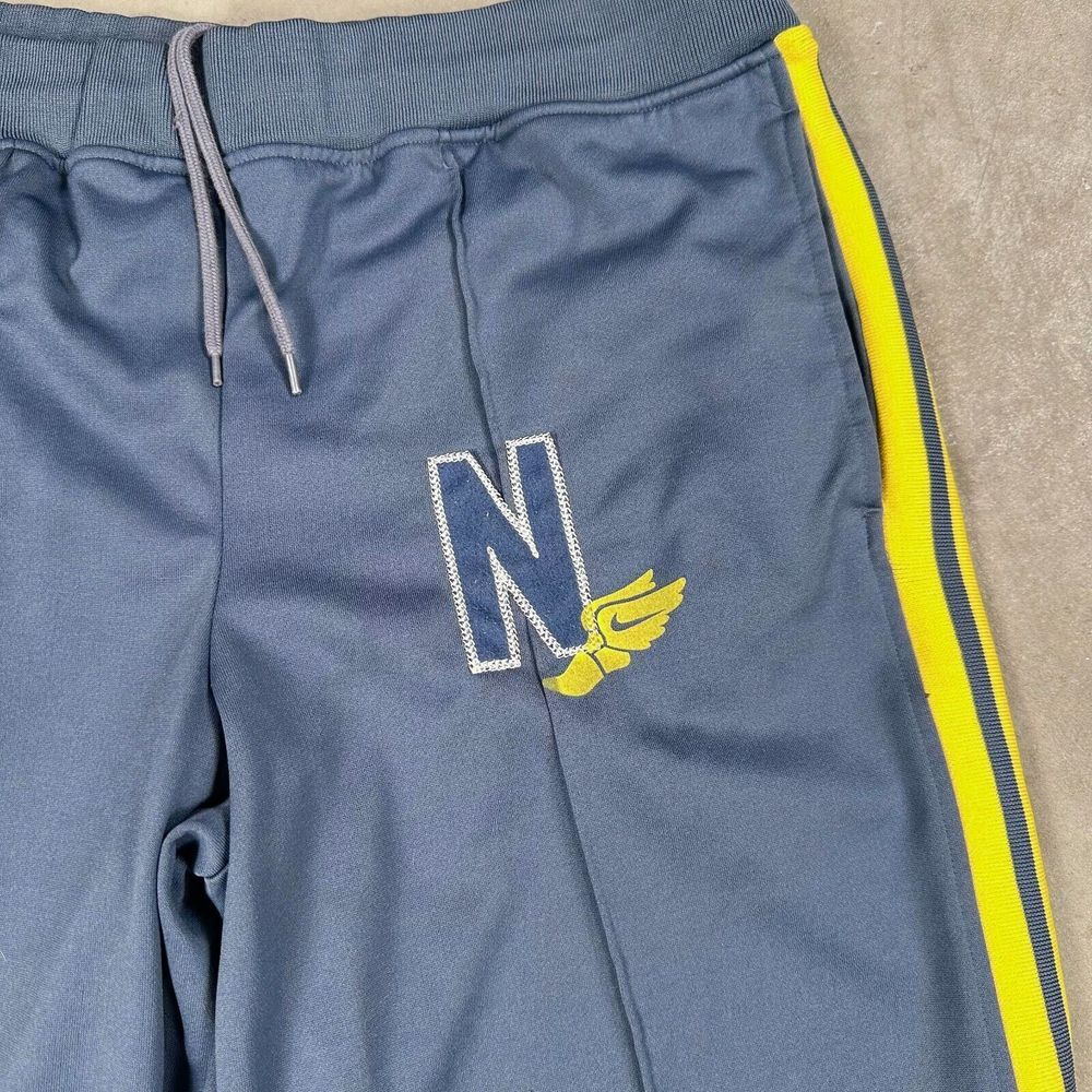 Nike Mens Large Blue Track Gym Pants Elastic Waist Drawstring Sweatpants Running - Picture 3 of 7